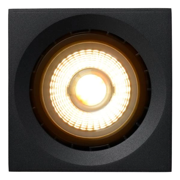 Lucide FEDLER - Spot plafond - LED Dim to warm - GU10 (ES111) - 1x12W 2200K/3000K - Noir - détail 1